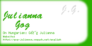 julianna gog business card